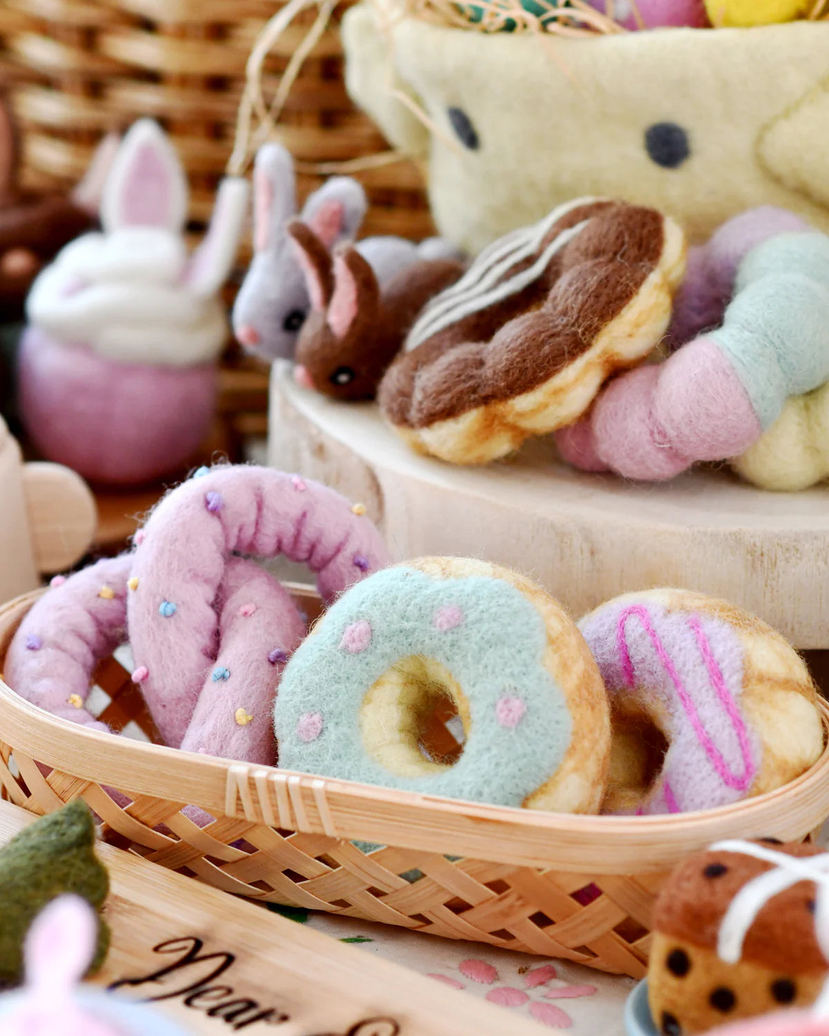 Felt Baked Goods - Pastel Frosted Donut