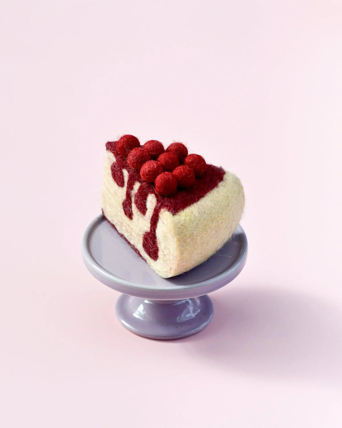 Felt Baked Goods - Boysenberry Cheesecake Slice