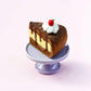 Felt Baked Goods - Chocolate Caramel Cake Slice