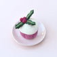 Felt Baked Goods - Holly Berry Cupcake