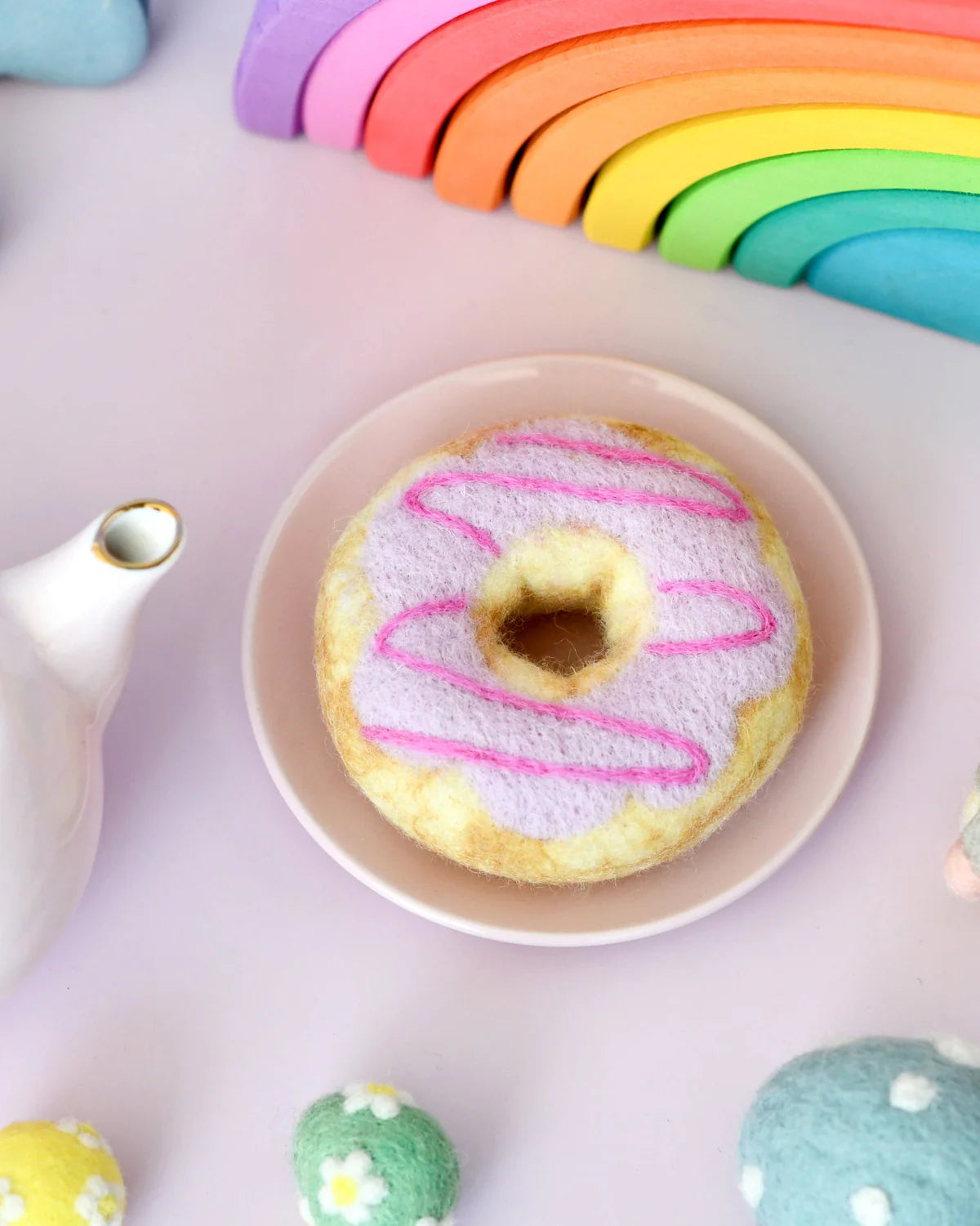 Felt Baked Goods - Pastel Frosted Donut