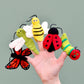 Felt Finger Puppets Set - Insects & Bugs