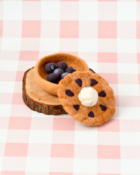 Felt Baked Goods - Blueberry Pie Set