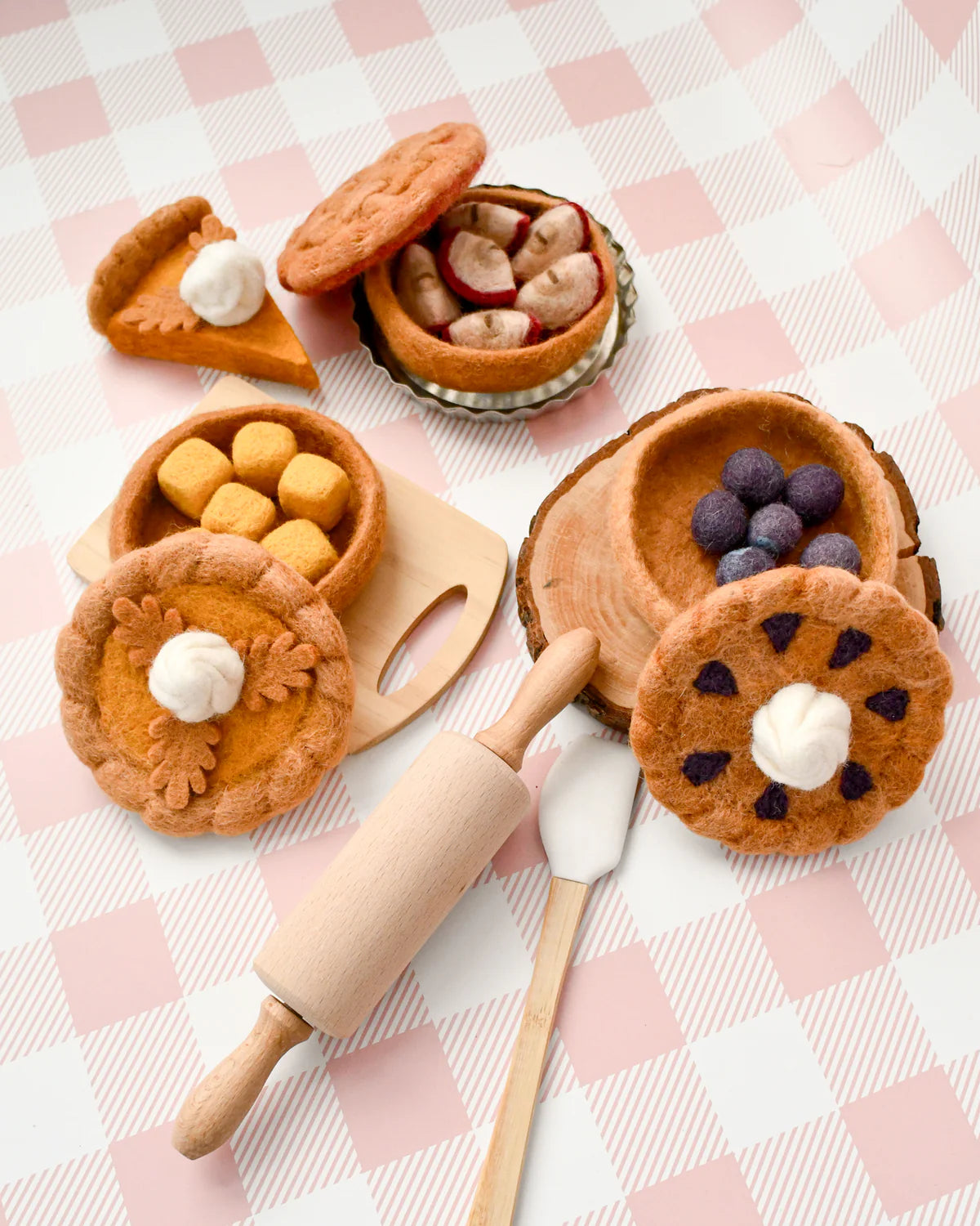 Felt Baked Goods - Apple Pie Set