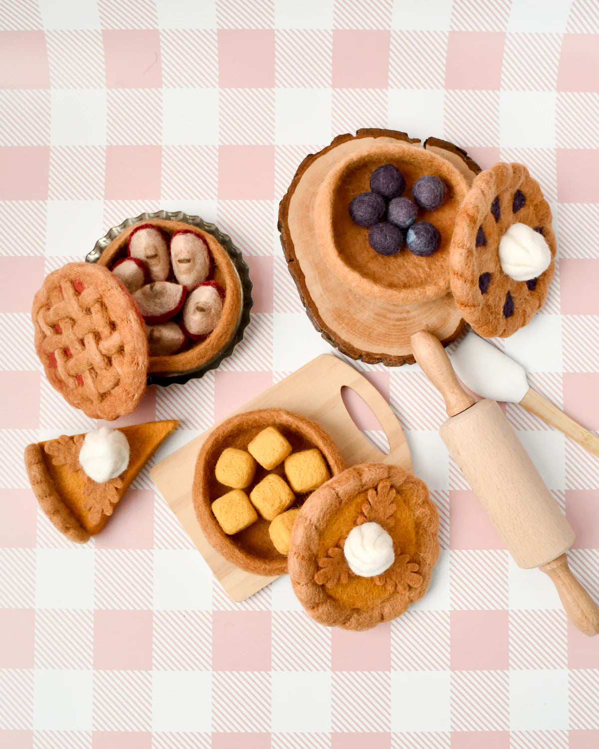 Felt Baked Goods - Apple Pie Set