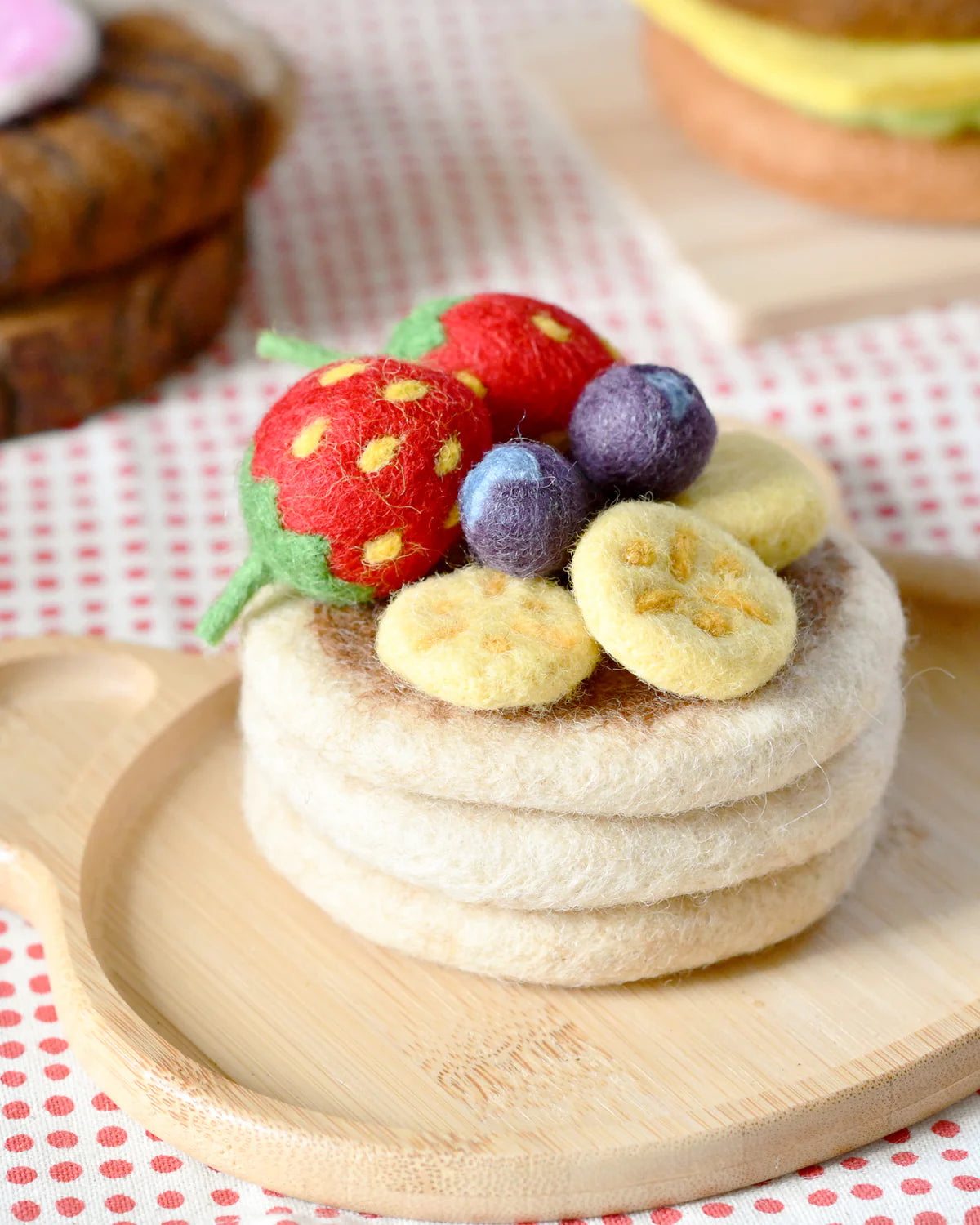 Felt Food Play Set - Pancake Stack