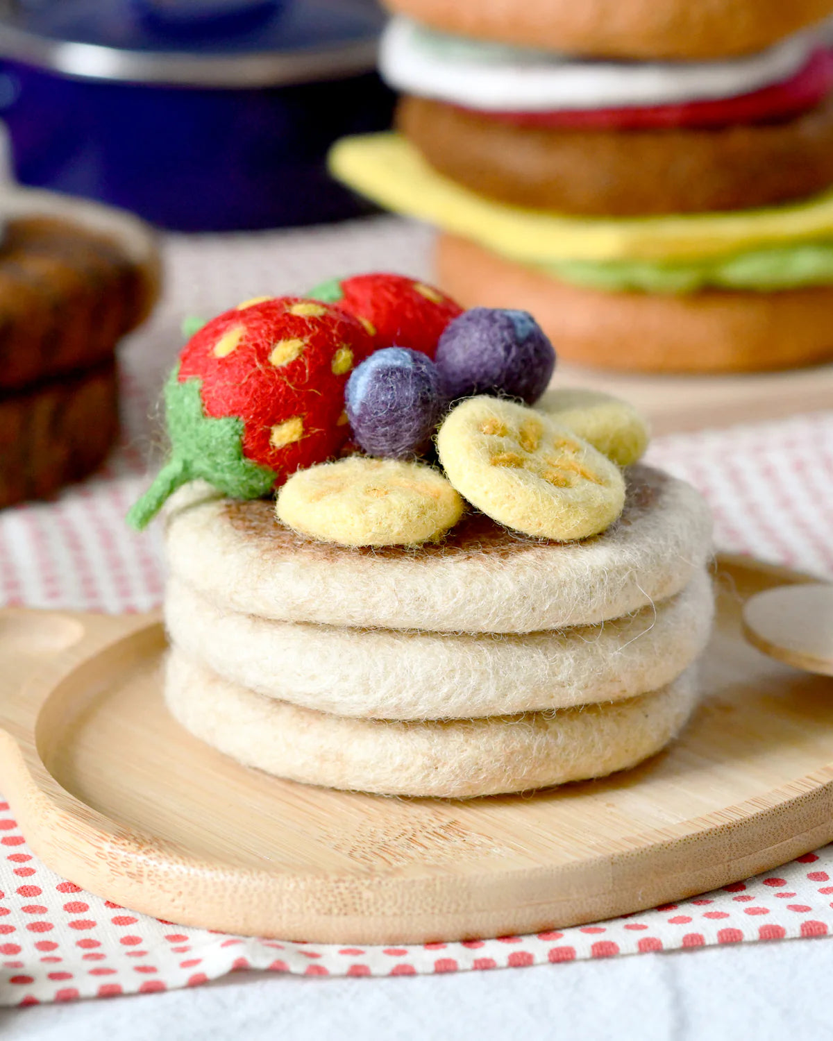 Felt Food Play Set - Pancake Stack