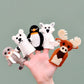 Felt Finger Puppets Set - Polar Animals