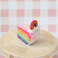 Felt Baked Goods - Rainbow Cake Slice