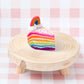 Felt Baked Goods - Rainbow Cake Slice
