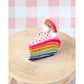 Felt Baked Goods - Rainbow Cake Slice