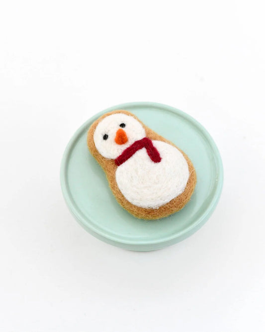 Felt Baked Goods - Snowman Cookie