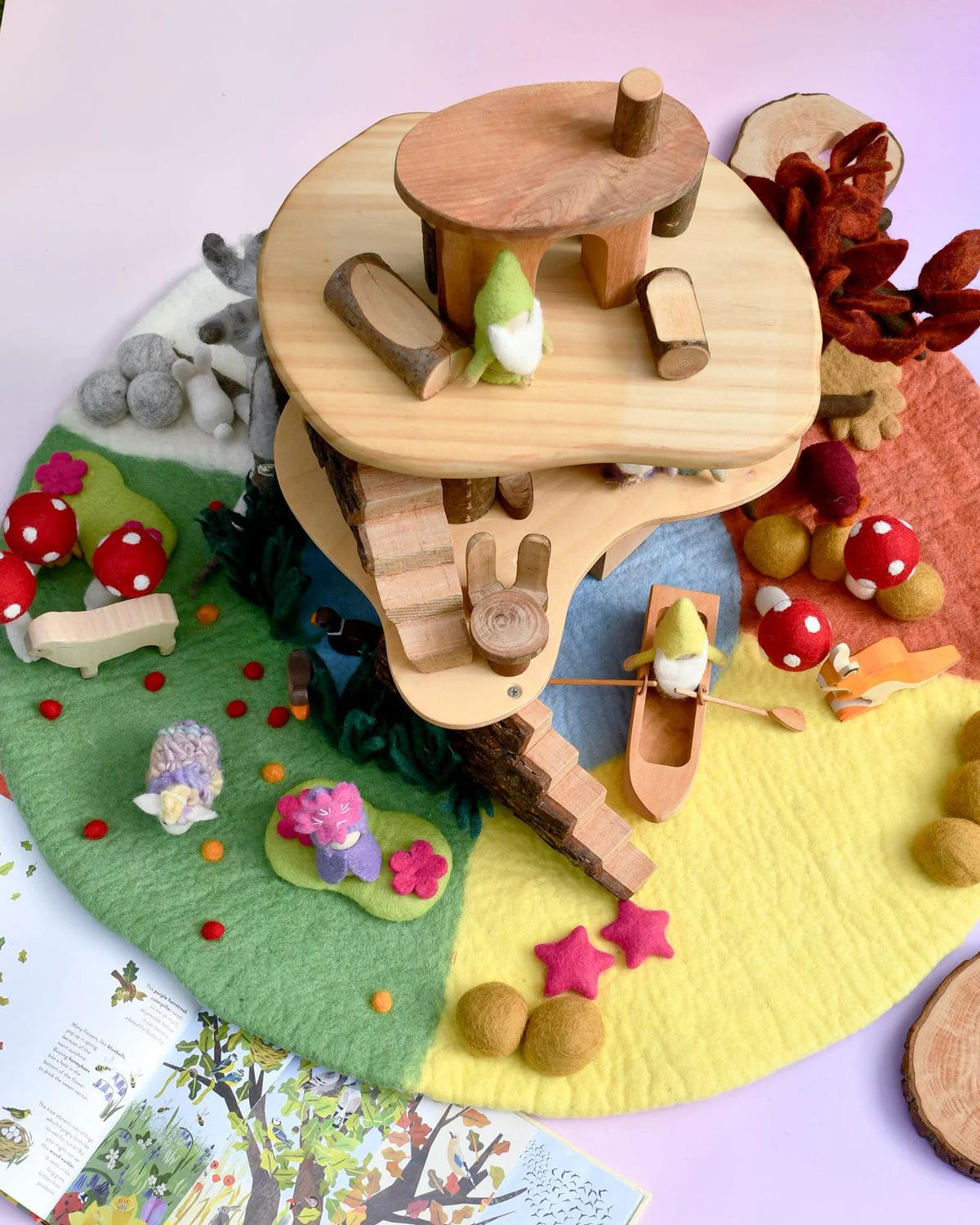 Large Felt Play Mat Playscape- Four Seasons
