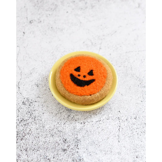 Felt Baked Goods - Jack O' Lantern Cookie
