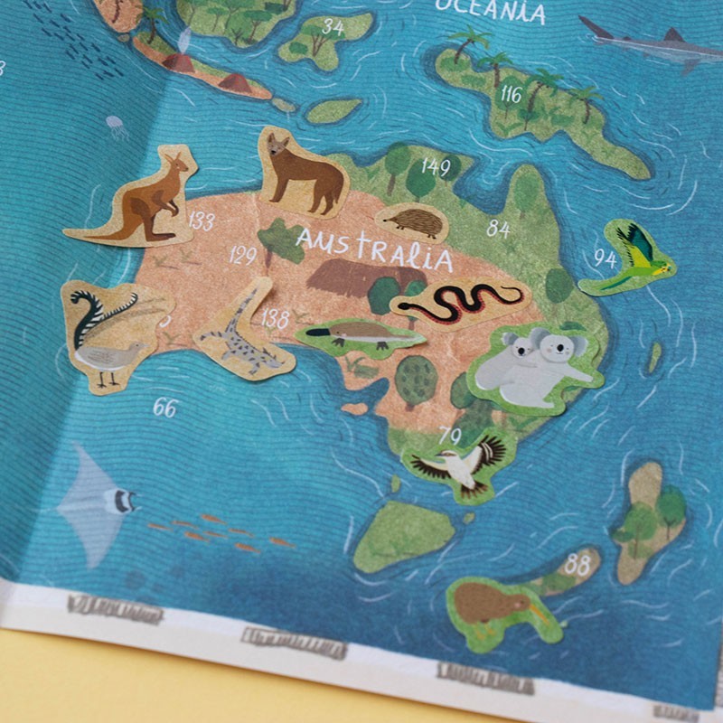 Animal World Poster & Stickers