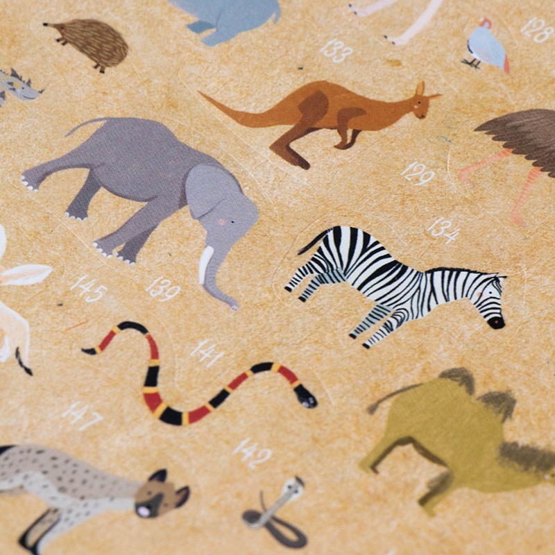 Animal World Poster & Stickers