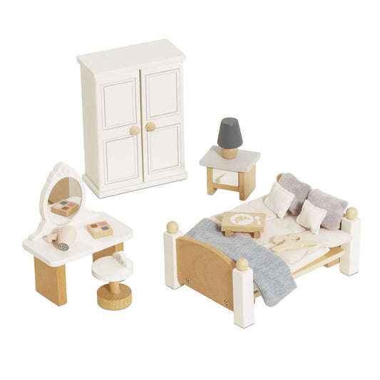 Wooden Doll House Furniture - Bedroom