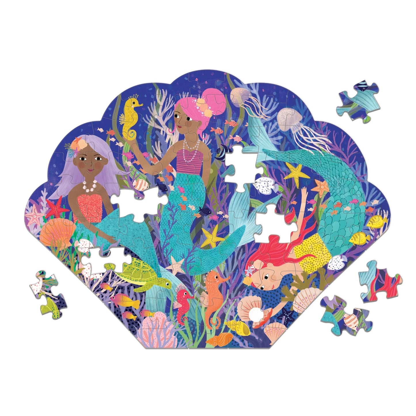 Mermaid Cove Shaped Puzzle