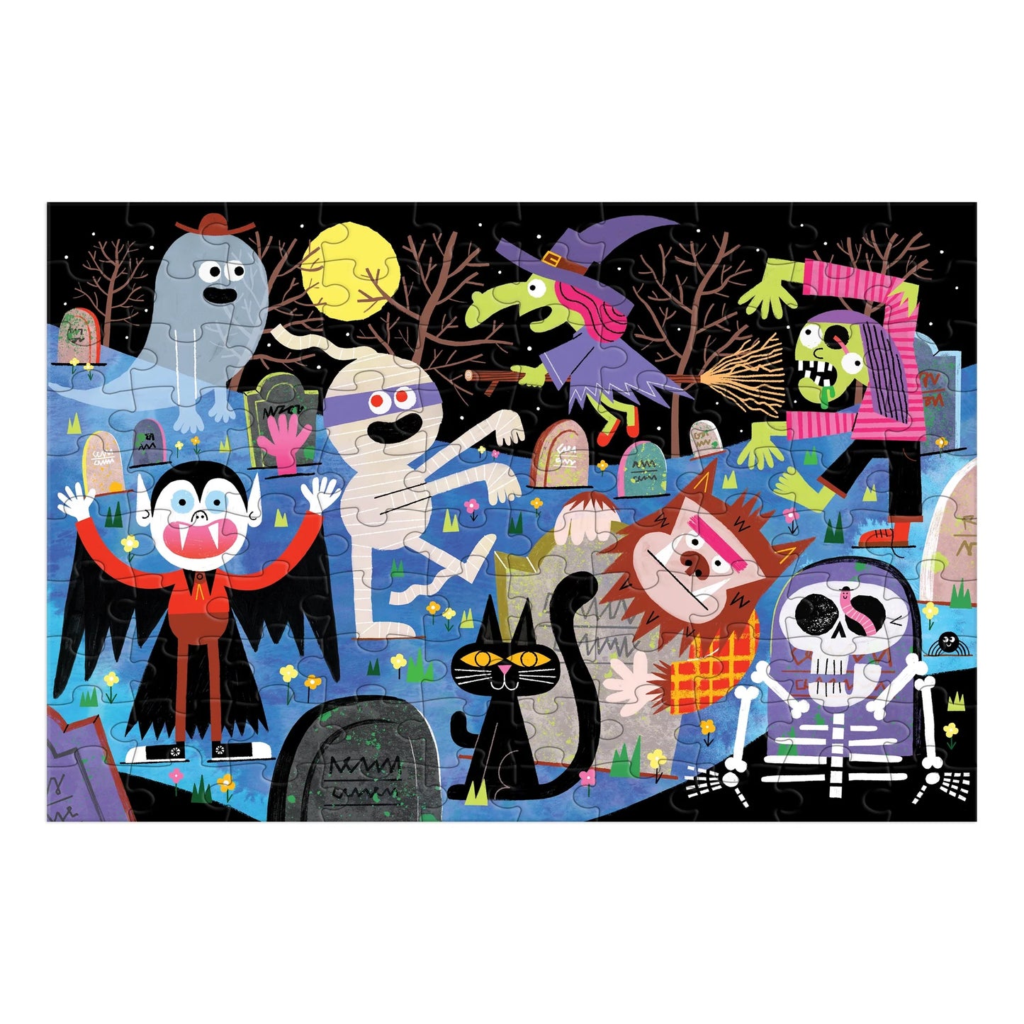 Haunted Graveyard Glow-in-the-Dark Puzzle