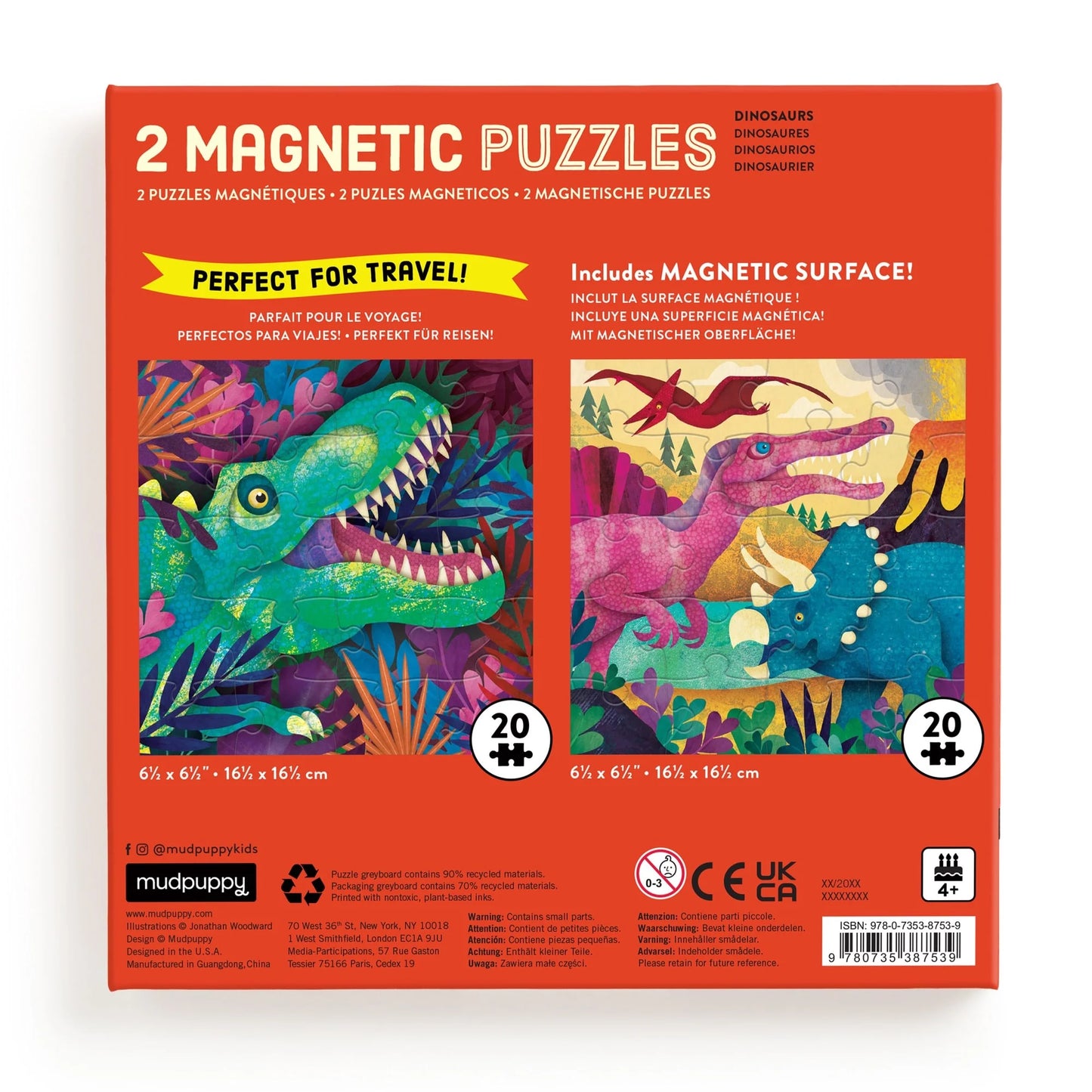 Dinosaur Roar! Magnetic Puzzle Set