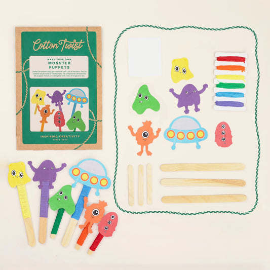 Make Your Own Space Monster Puppets