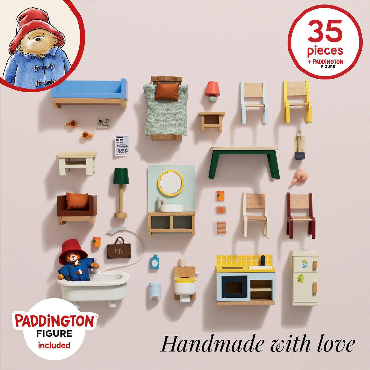 Wooden Doll House Furniture - Paddington