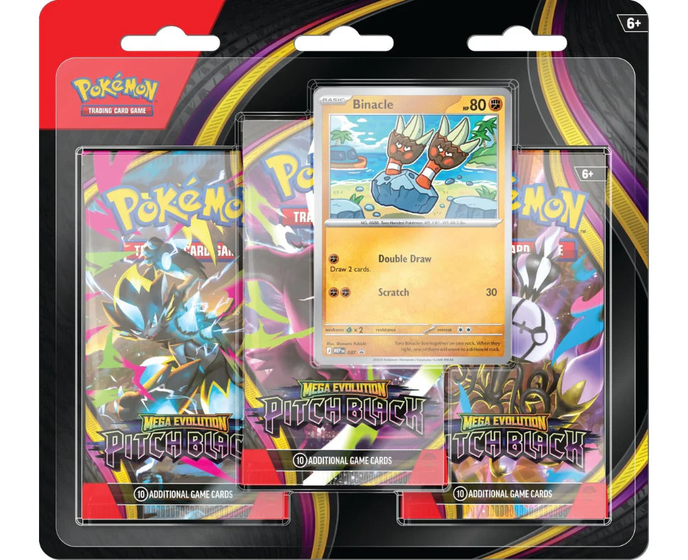 Pokémon TCG: Mega Evolution Pitch Black 3-Pack Blister