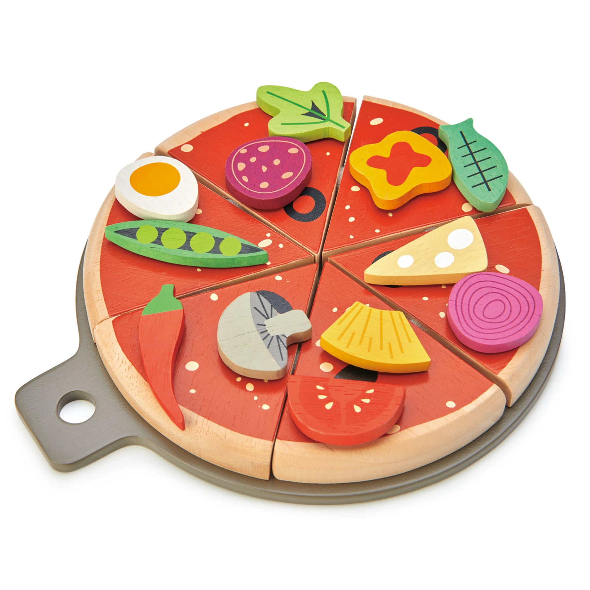 Pizza Party Wood Play Set Cherry Tree Lane Toys