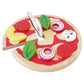 Wooden Pizza & Toppings