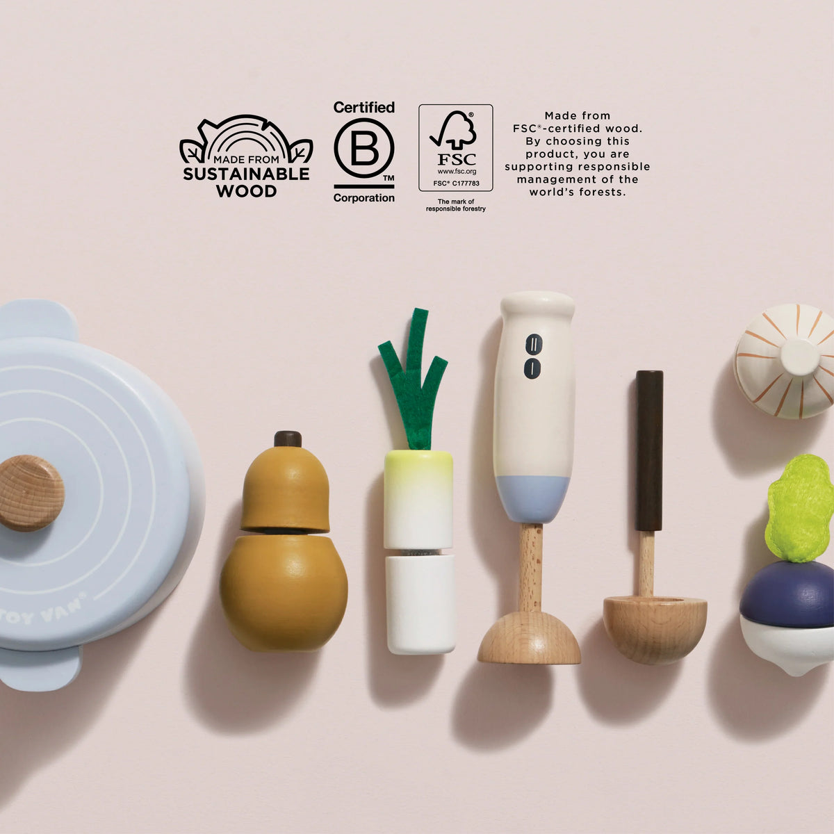 Wooden Soup Set
