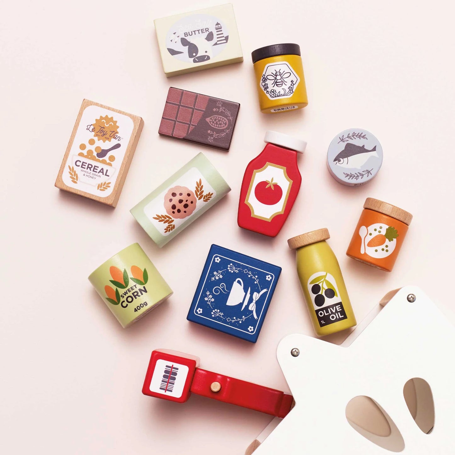 Wooden Groceries & Scanner Set