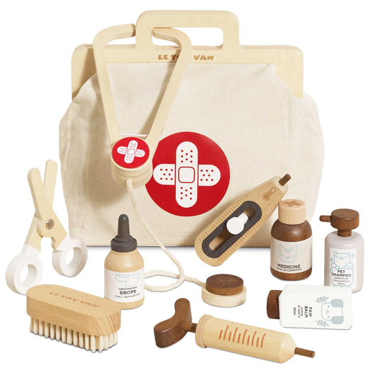 Wooden Animal Vet Kit