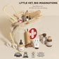 Wooden Animal Vet Kit