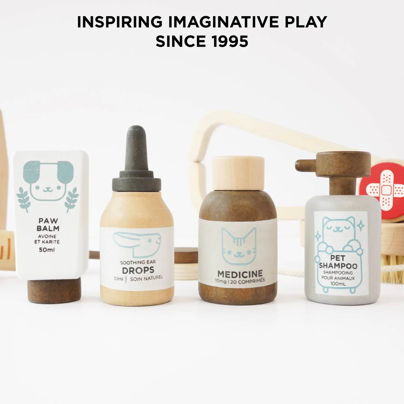 Wooden Animal Vet Kit