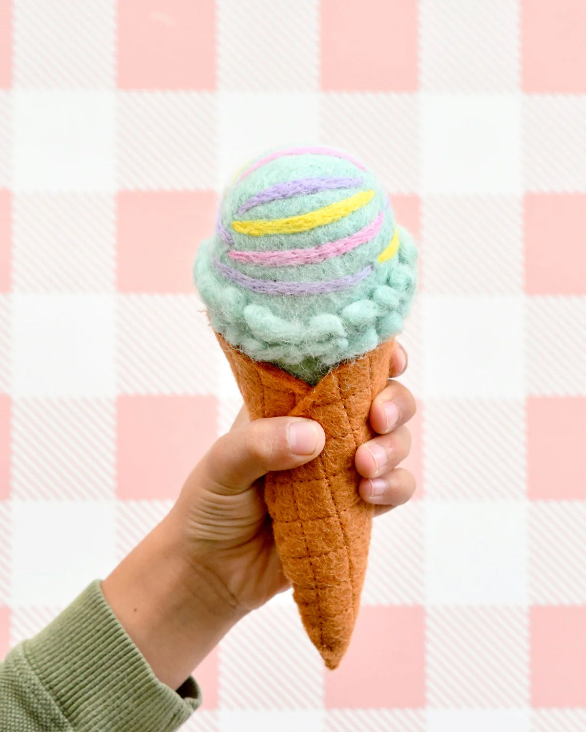 Felt Food Play Set - Ice Cream & Waffle Cones