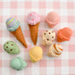 Felt Food Play Set - Ice Cream & Waffle Cones