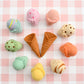 Felt Food Play Set - Ice Cream & Waffle Cones