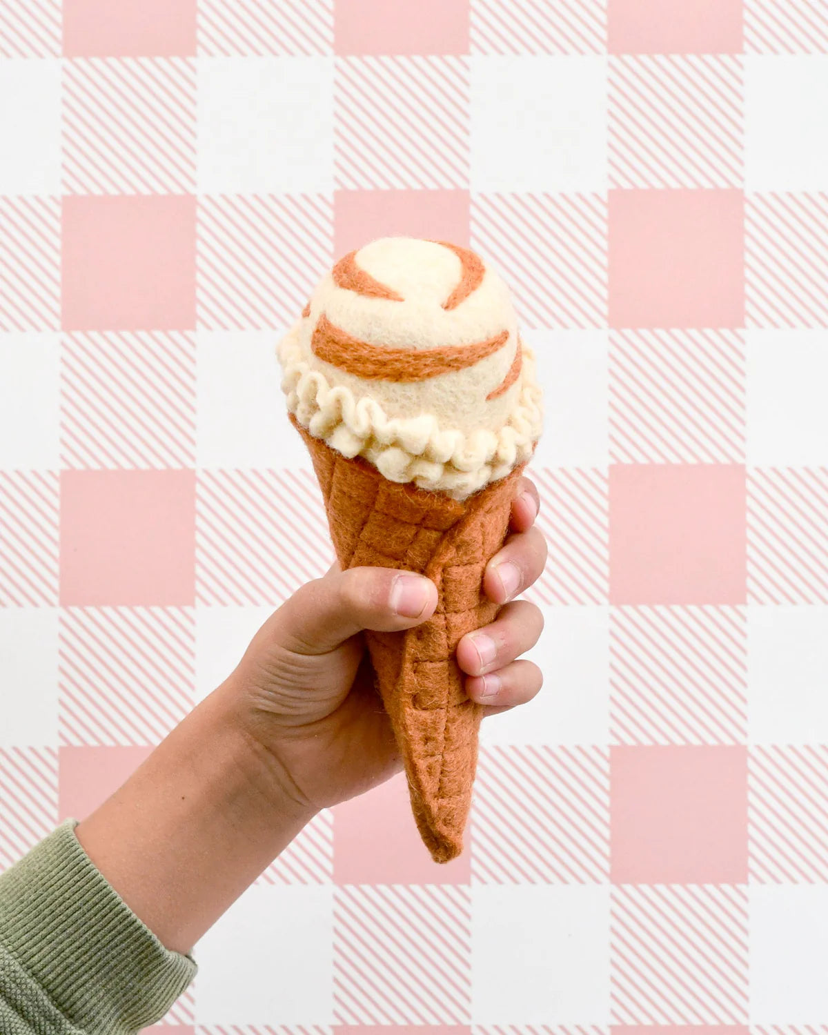 Felt Food Play Set - Ice Cream & Waffle Cones
