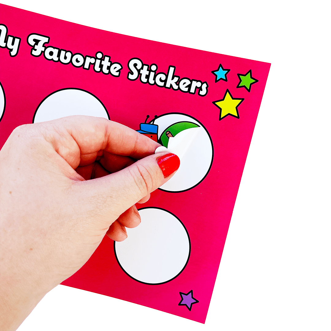 Retro Rainbow Sticker Collector Book