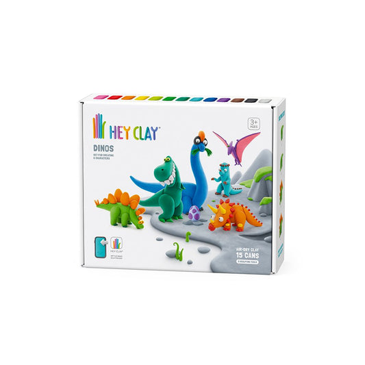 Hey Clay! Air-Dry Modelling Clay Set - Dinos