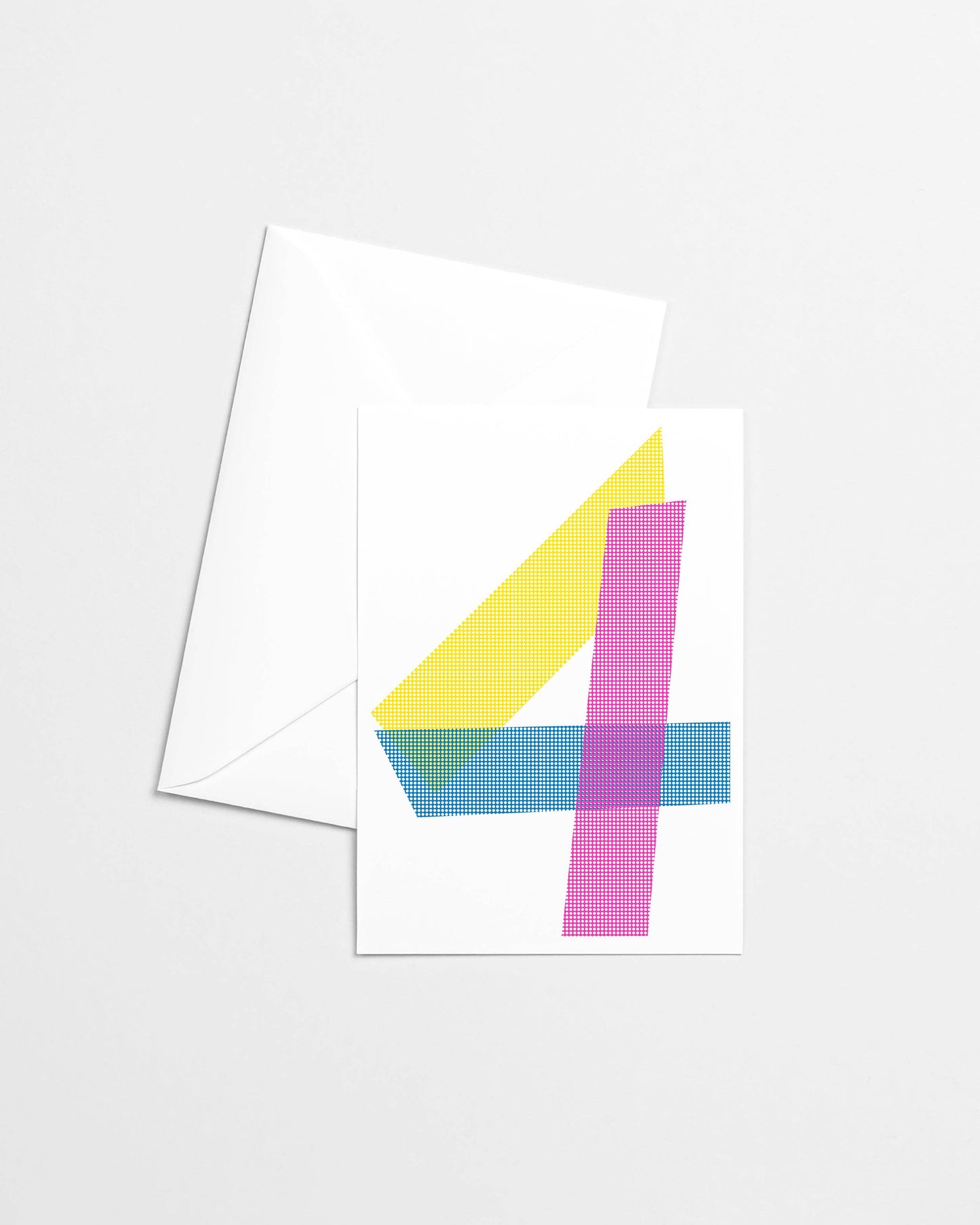 4th Birthday Risograph Greeting Card