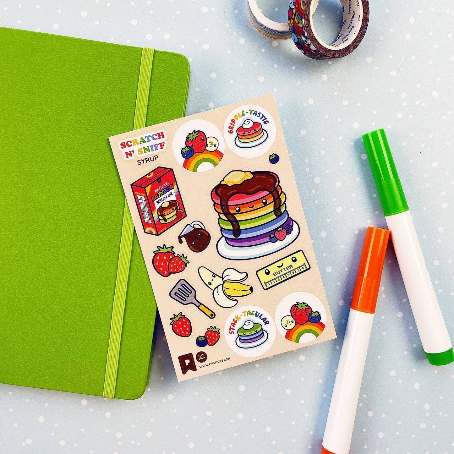 Stack-tacular Breakfast Scratch 'n Sniff Stickers