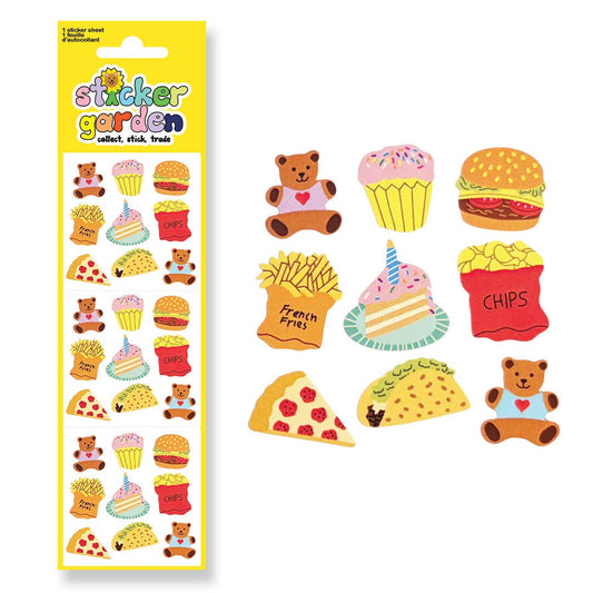 Glossy Teddy Bear Picnic Stickers