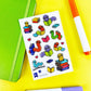 Booked & Burrowed Glitter Puffy Stickers