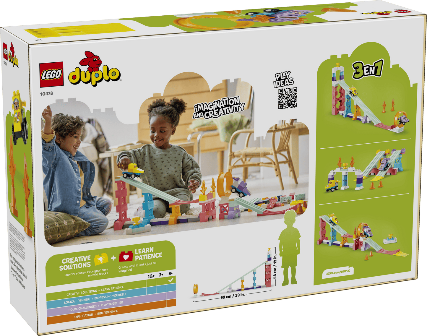 Duplo: 3-in-1 Creative Ramps with Vehicles Building Set