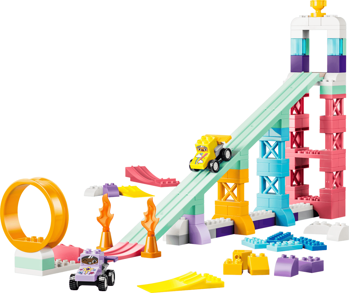 Duplo: 3-in-1 Creative Ramps with Vehicles Building Set