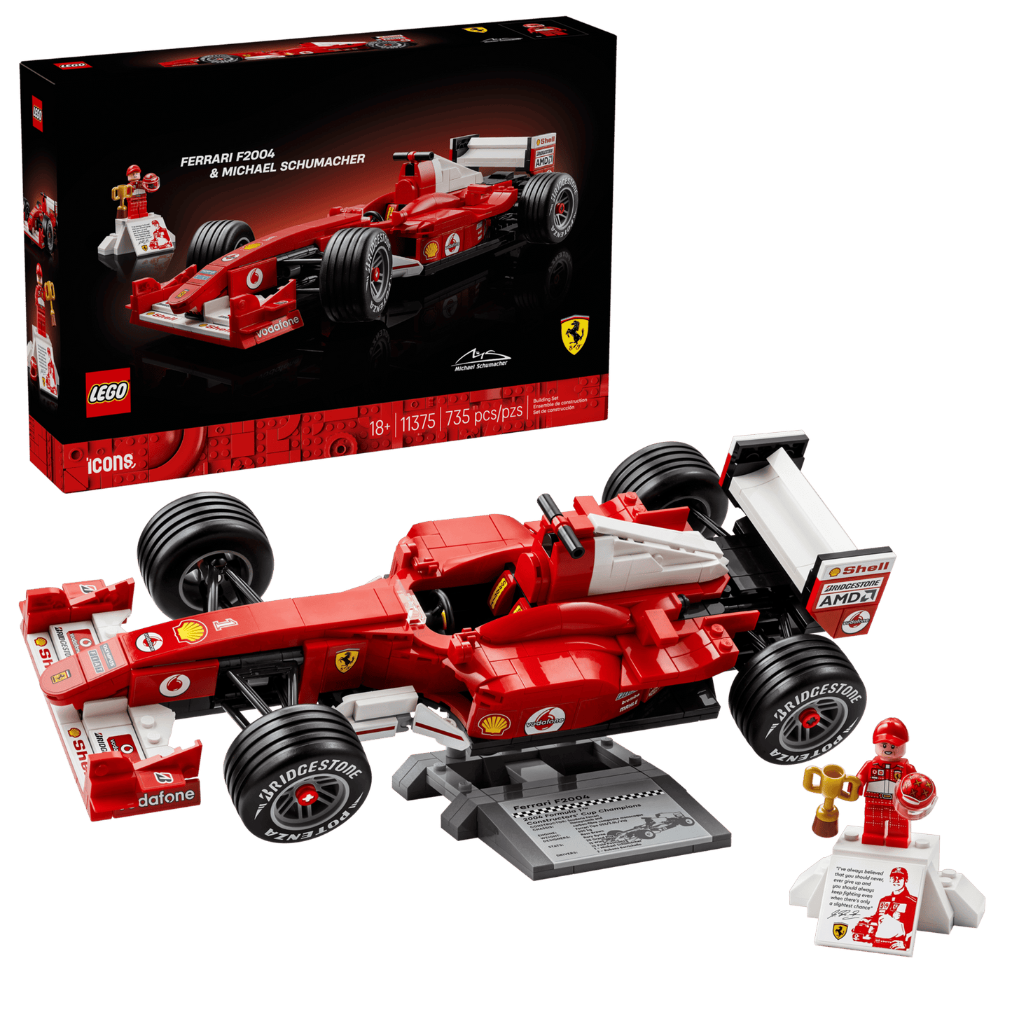 Icons: Ferrari F2004 & Michael Schumacher Building Kit