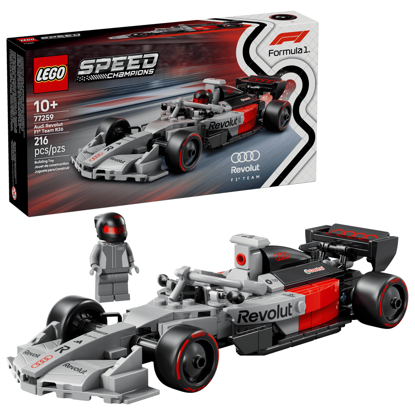 Speed Champions: Audi Revolut F1® Team R26 Race Car Building Set
