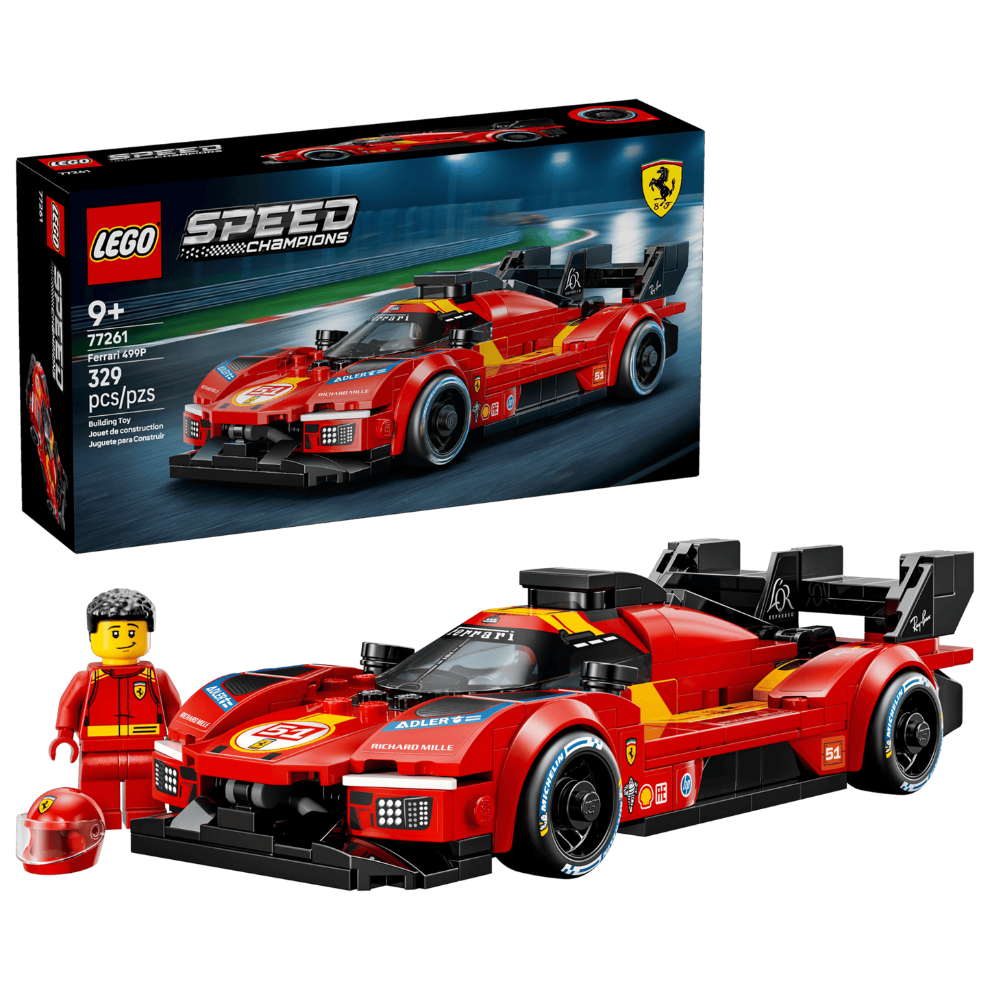 Speed Champions: Ferrari 499P Building Set