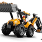 City: Yellow Backhoe Loader Building Set
